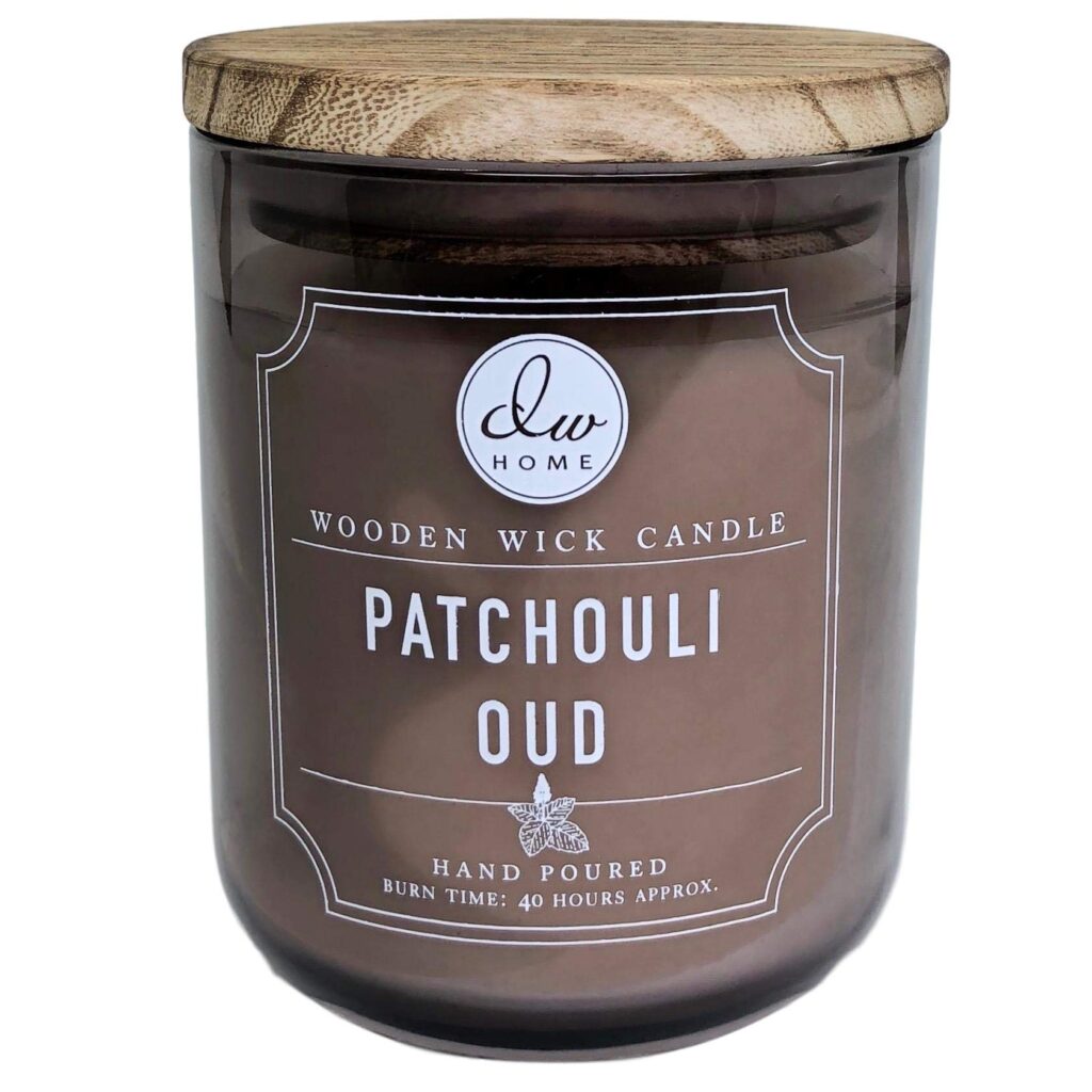 3- DW Home Patchouli Oud Scented Candle