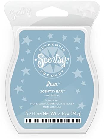 4- Scentsy Luna Wickless Candle Tart Warmer Wax, 3.2 fl oz