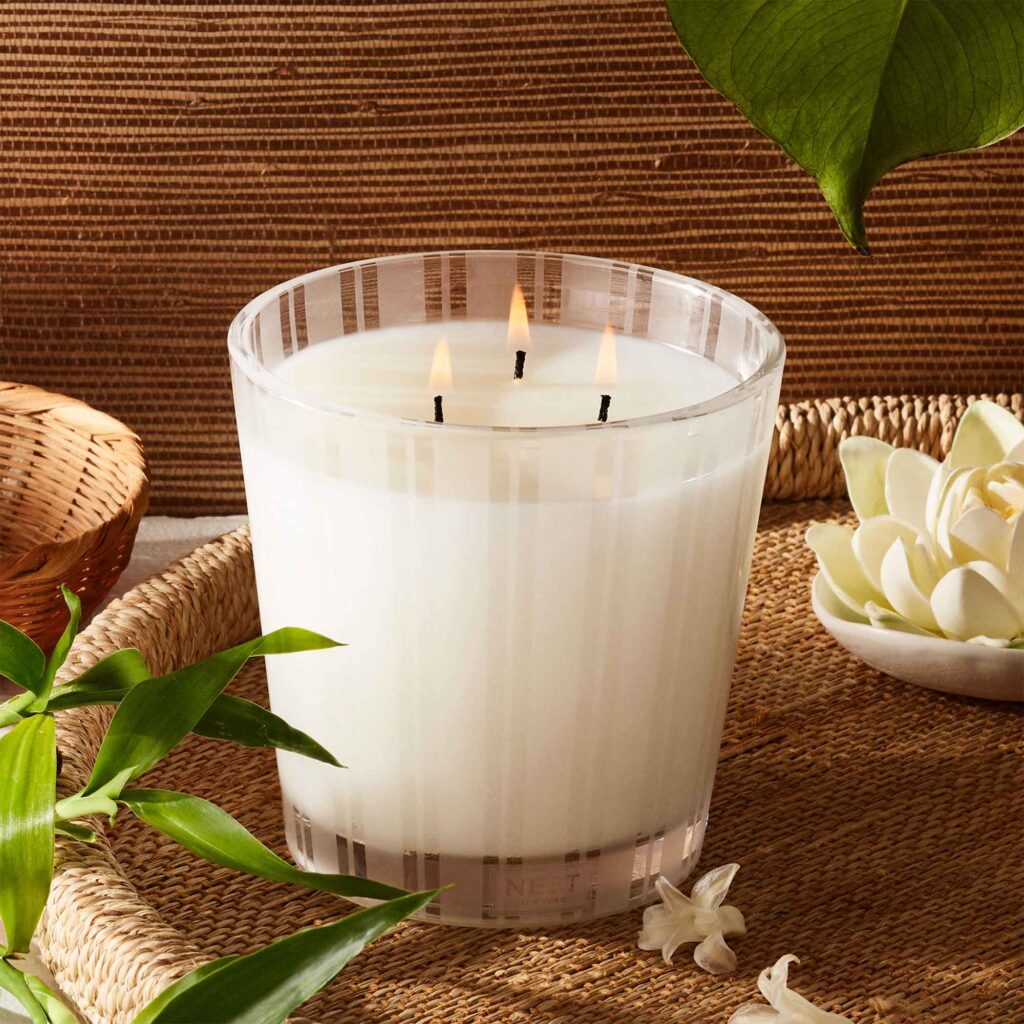 6- NEST Fragrances NEST03BM002 3-Wick Candle- Bamboo , 21.2 oz