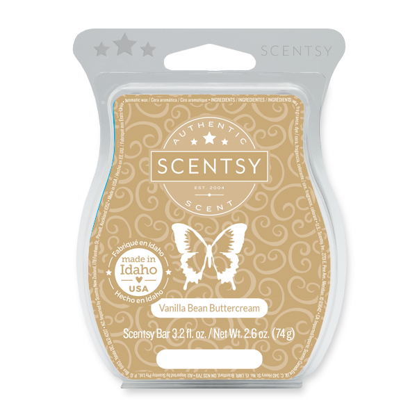 6- Scentsy Vanilla-Bean-Buttercream Scented Waxa