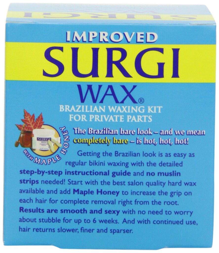 7- Surgi-wax Brazilian Waxing Kit For Private Parts, 4-Ounce Boxes (Pack of 3)