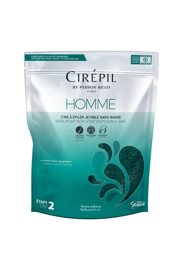 2- Cirepil - Blue - 800g / 28.22 oz Wax Beads Bag - All-Purpose & Unscented - Perfect for Sensitive Skin - Disposable Blue Wax Refill Bag - Fluid Gel Texture, Easy Removal, Peel-Off Wax - No Strips Needed